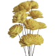 Yellow Sola Flower | Flower Size 4 CM